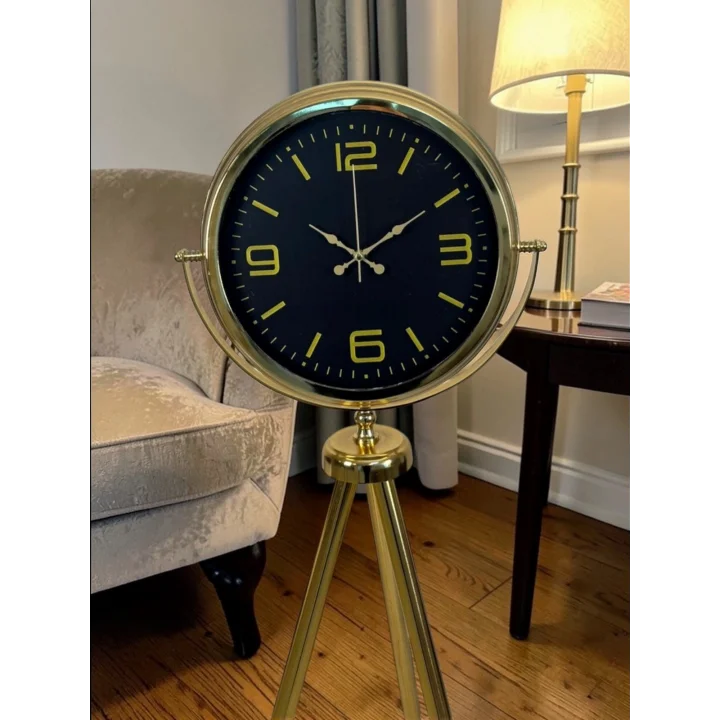 Mey İthalat® Elegance Tripod Gold Ayaklı Saat