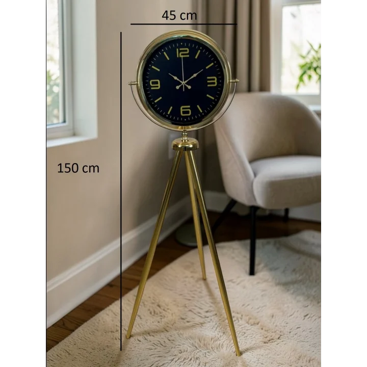 Mey İthalat® Elegance Tripod Gold Ayaklı Saat