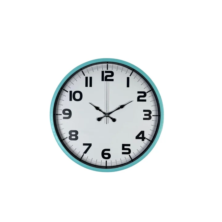Mey İthalat® Elegance Turkuaz 36 Cm Duvar Saati