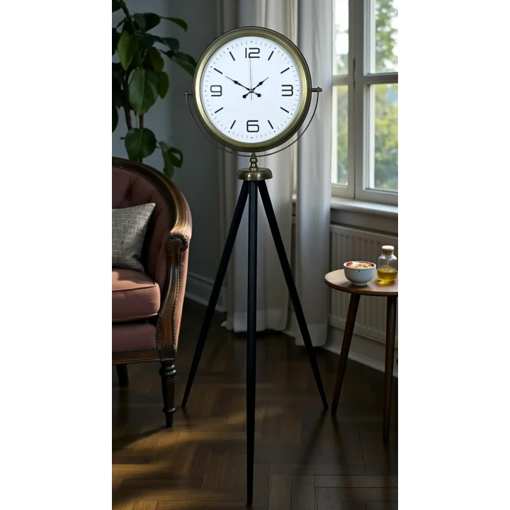 Mey İthalat® Elegant Vintage Tripod Ayaklı Saat