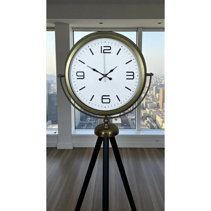Mey İthalat® Elegant Vintage Tripod Ayaklı Saat