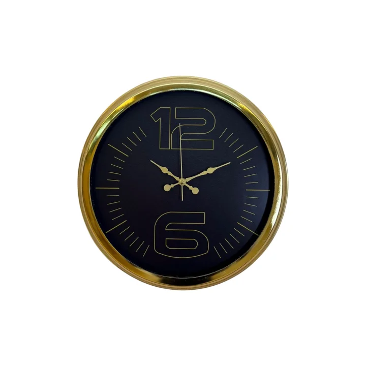 Mey İthalat® Elite Luxury Gold 40 Cm Metal Duvar Saati