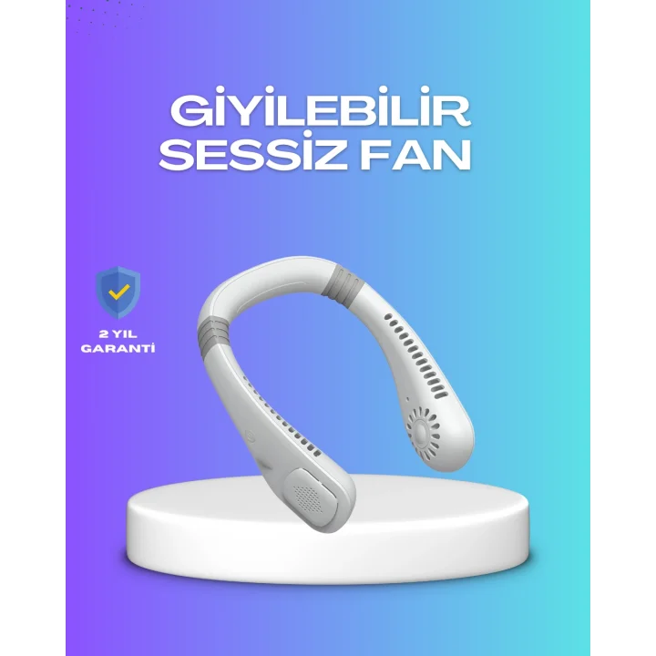 Mey İthalat® Eller Serbest Şarjlı Taşınabilir Soğutucu Fan
