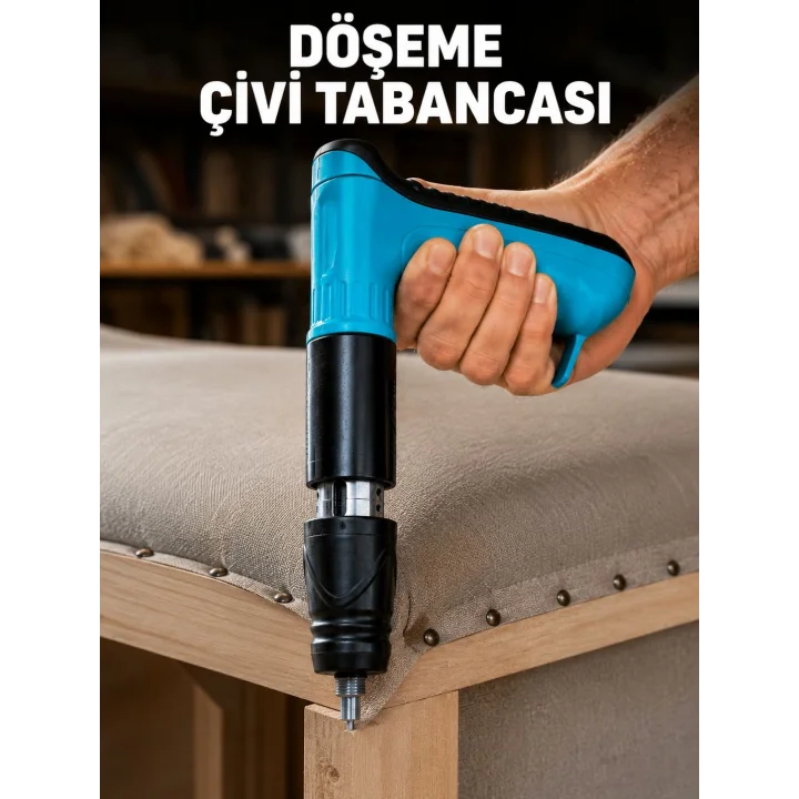 Mey İthalat® Ergonomik Saplı Çivi Tabancası Mobilya ve Ahşap Montaj El Aleti
