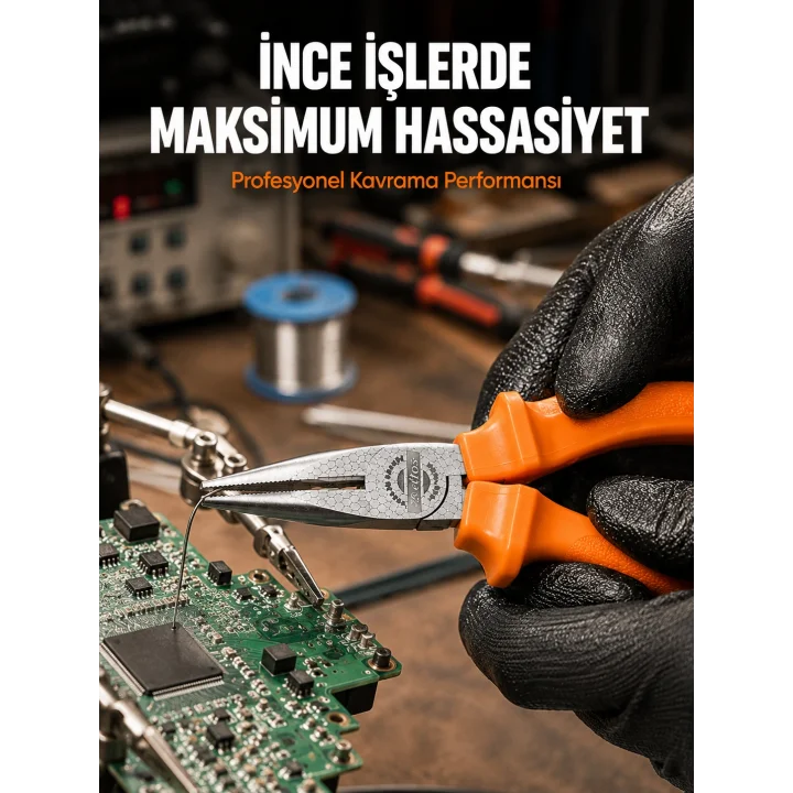 Mey İthalat® Ergonomik Saplı Profesyonel Kargaburun Dayanıklı Dövme Çelik Gövde