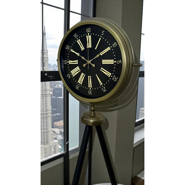 Mey İthalat® Eskitme İhtişam Tripod Ayaklı Saat