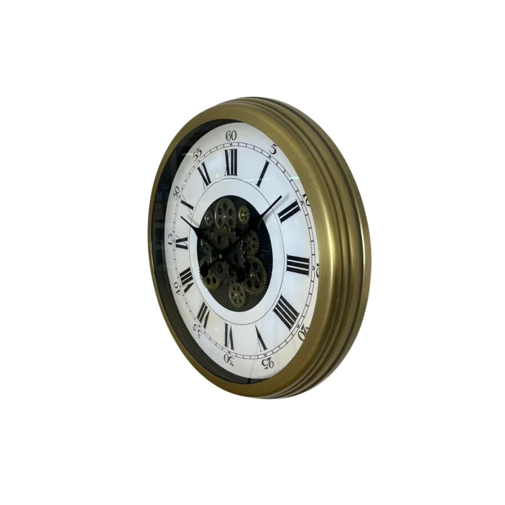 Mey İthalat® Eskitme Roma Rakamlı Elite 60 Cm Çarklı Duvar Saati