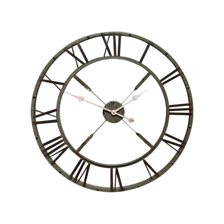 Mey İthalat® Eskitme Stil 73 Cm Duvar Saati