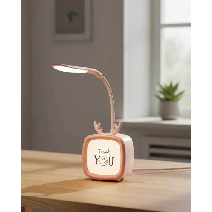 Mey İthalat® Esnek Gövdeli LED Masa Lambası Taşınabilir Gece Aydınlatması