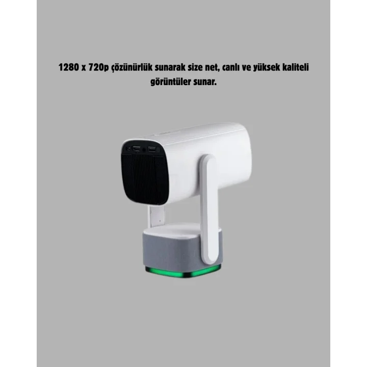 Mey İthalat® Ev Tipi 720p HD Projeksiyon Cihazı