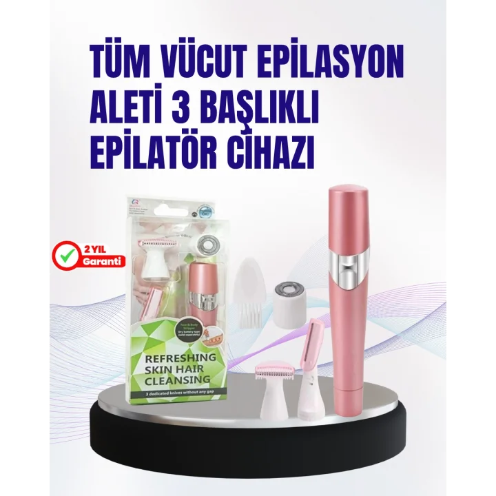 Mey İthalat® Ev Tipi Profesyonel Epilasyon Cihazı – Pembe