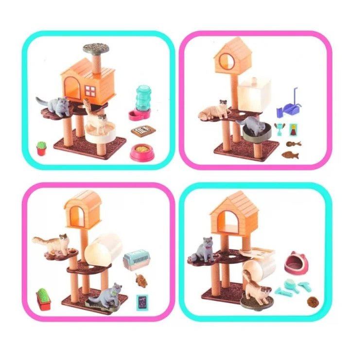 Mey İthalat® EVCİL HAYVAN YAVRU KEDİ OYUN SETİ-MGA