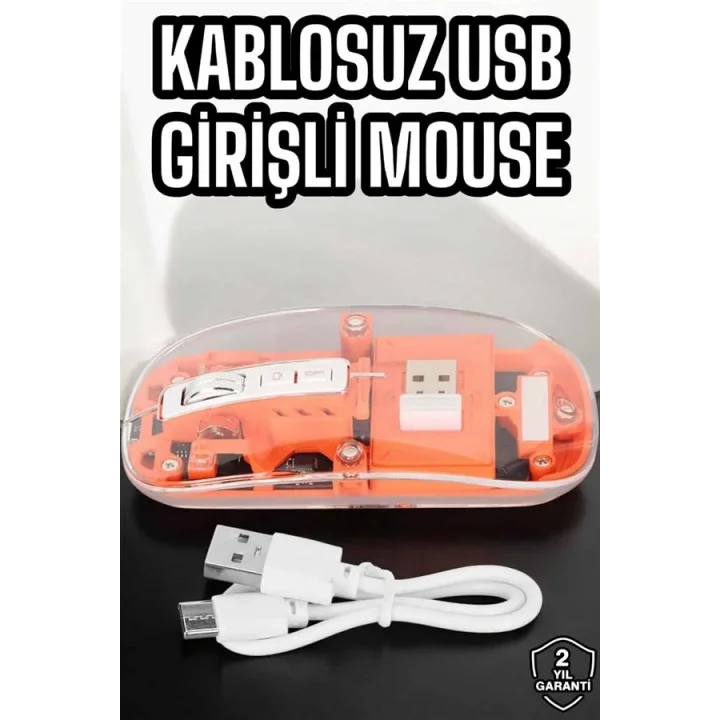 Mey İthalat® Fare Mouse Çift Modlu Kablosuz Bağlantılı 2.4GHz Destekli Yeni Nesil