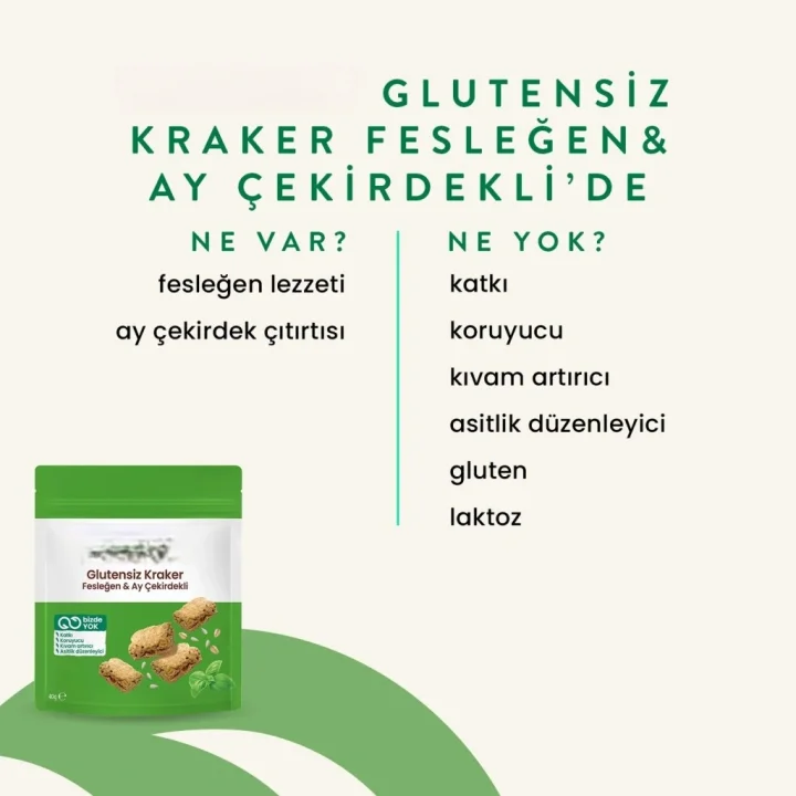 Mey İthalat® Fesleğenli Ayçekirdekli Kraker 40 Gr