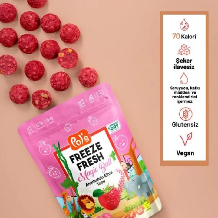 Mey İthalat® Freeze Fresh Magic Ball Ahududulu Elma Topu 20 Gr