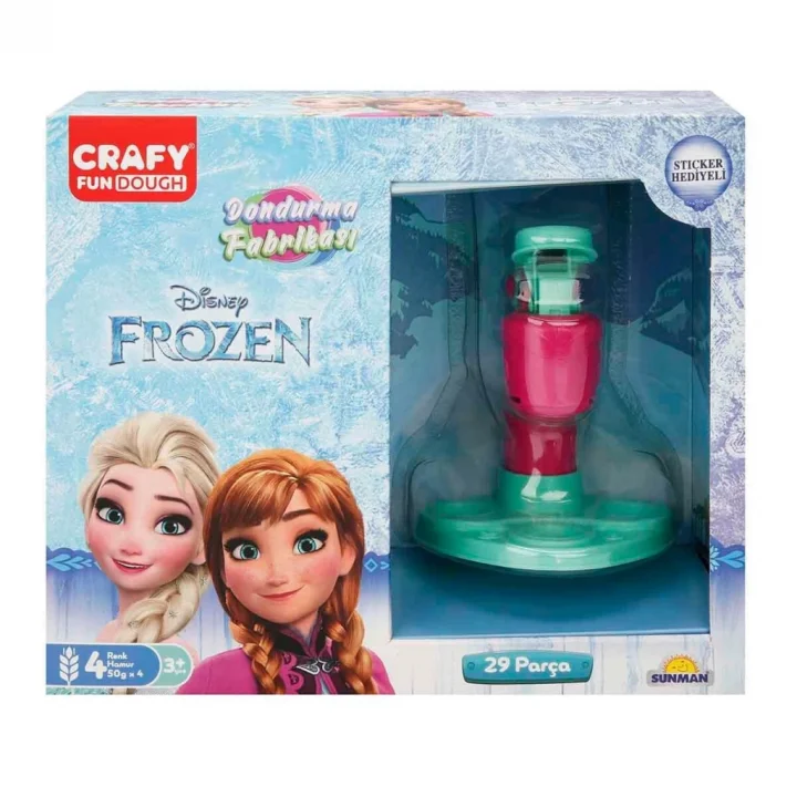 Mey İthalat® Frozen Dondurma Fabrikası Oyun Hamuru Seti 200 gr 29 Parça