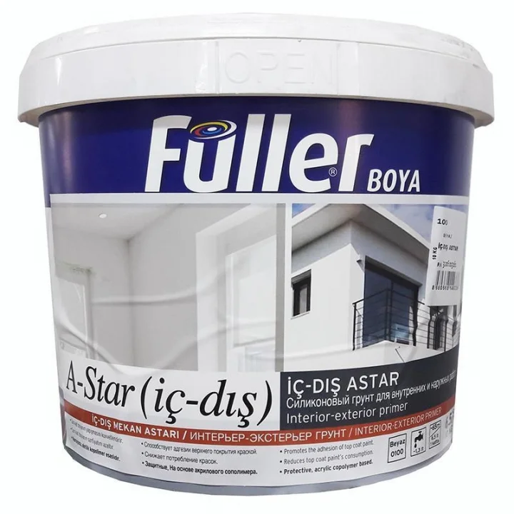 Mey İthalat® Füller A-Star İç Dış Cephe Astar 10 Kg Beyaz