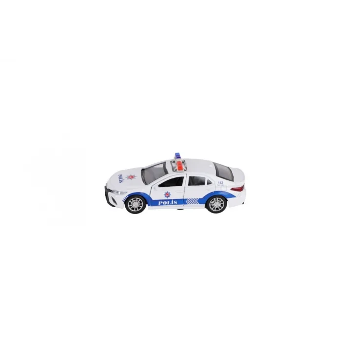 Mey İthalat® FY6238-12D DİSPLAYDA METAL ÇEK BIRAK POLİS ARABASI