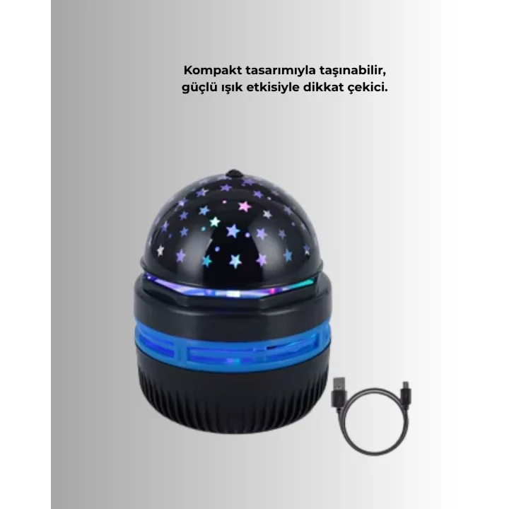 Mey İthalat® Galaxy Projektörlü Gece Lambası