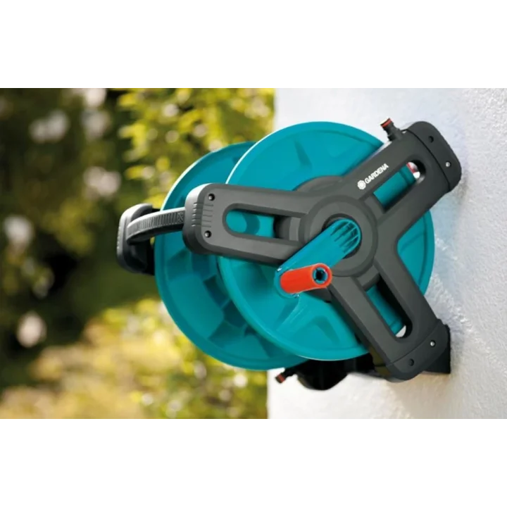 Mey İthalat® Gardena 08009-20 Duvara Montelı Hortum Arabası Set