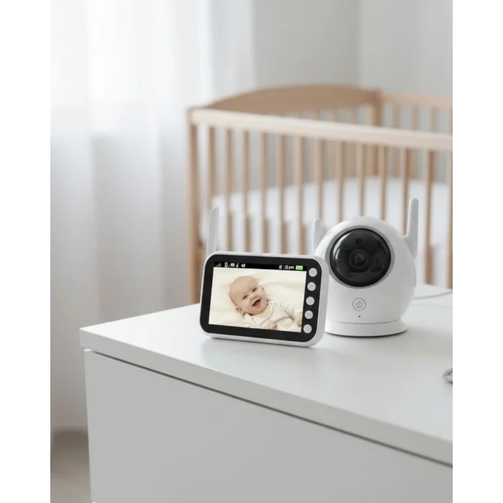 Mey İthalat® Gece Görüşlü Hareket Takipli Bebek Kamera Sistemi