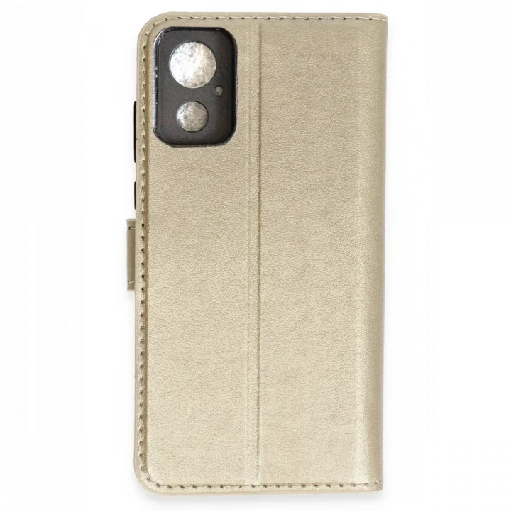 Mey İthalat®  General Mobile GM 23 SE Trend S Plus Kapaklı Kılıf - Gold