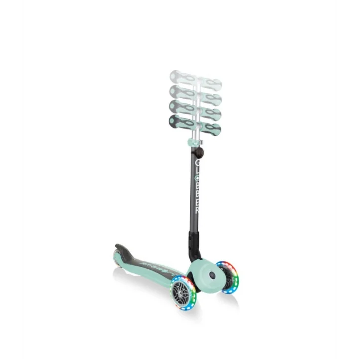 Mey İthalat® Globber Go Up Deluxe Scooter (Işıklı) Mint Yeşili