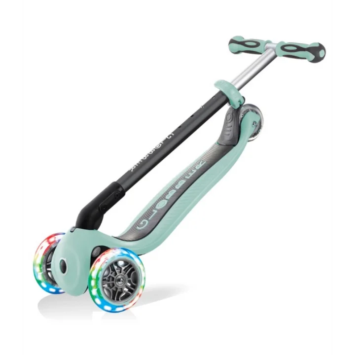 Mey İthalat® Globber Go Up Deluxe Scooter (Işıklı) Mint Yeşili