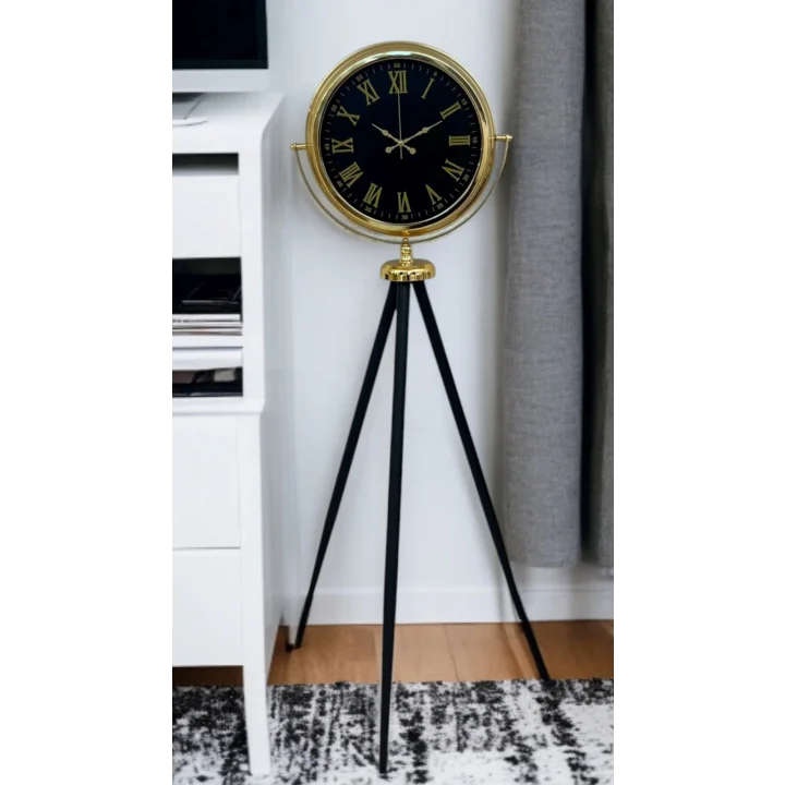 Mey İthalat® Gold Asalet Tripod Ayaklı Saat