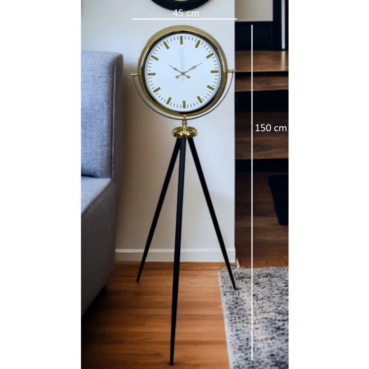 Mey İthalat® Gold Balance Tripod Ayaklı Saat