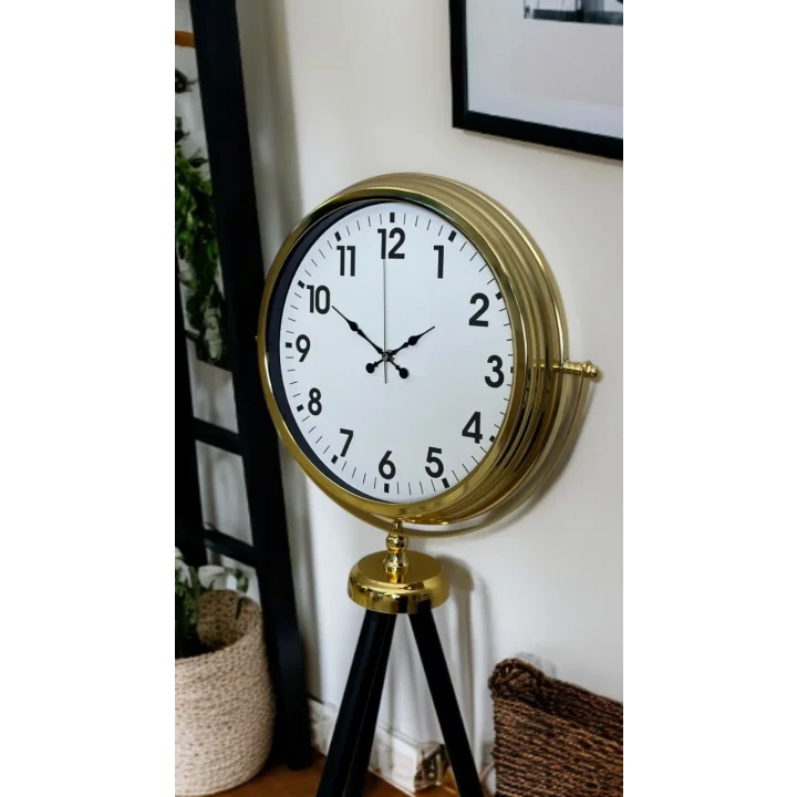 Mey İthalat® Gold Klasik Tripod Ayaklı Saat