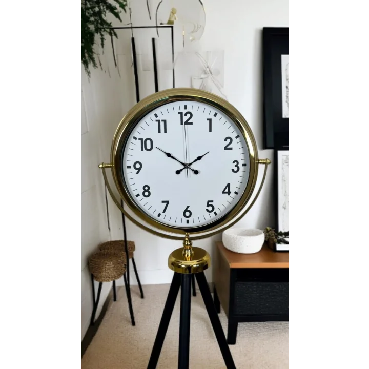 Mey İthalat® Gold Klasik Tripod Ayaklı Saat