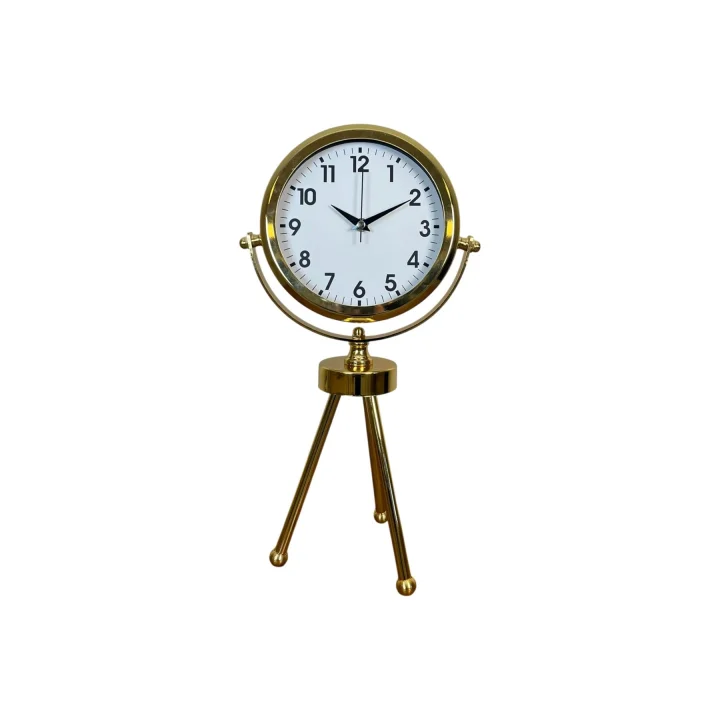 Mey İthalat® Gold Luxury Modern Üç Ayaklı Masa Saati