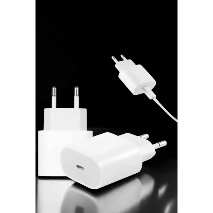 Mey İthalat® Güç Adaptörü ve Kablosu Şarj Aleti 15/15 Pro Max Uyumlu Hızlı Şarj