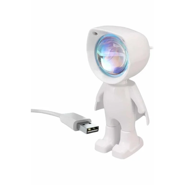 Mey İthalat® Gün Batımı Projektör Lamba Astronot Görünümlü Dekoratif Masa Lambası