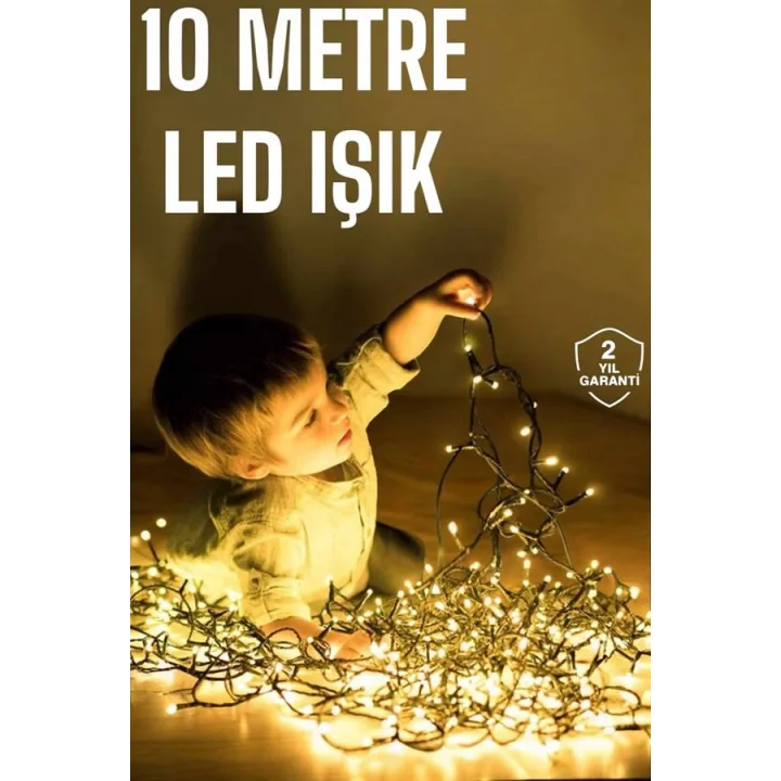 Mey İthalat® Gün Işığı 10 Metre Led Işık Şerit Led Süsleme Parti Malzemesi Yeni Nesil