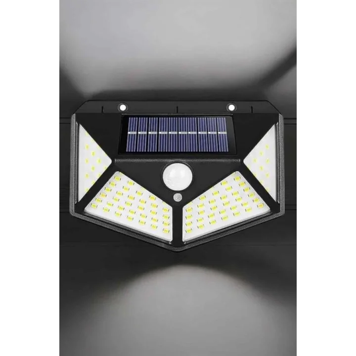 Mey İthalat® Güneş Enerjili Bahçe Aydınlatma Lambası Solar 100 Led Lamba