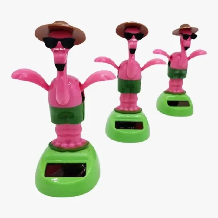 Mey İthalat® Güneş Enerjili Solar Sallanan Flamingo Figürü