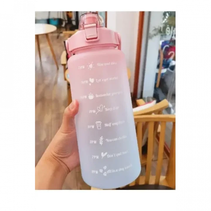 Mey İthalat® Günlük Motivasyon Su Matarası 2 Litre