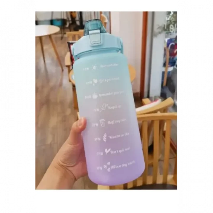 Mey İthalat® Günlük Motivasyon Su Matarası 2 Litre