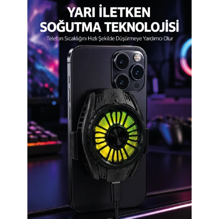 Mey İthalat® Hafif Tasarımlı Hızlı Soğutma Sağlayan Telefon Soğutucu