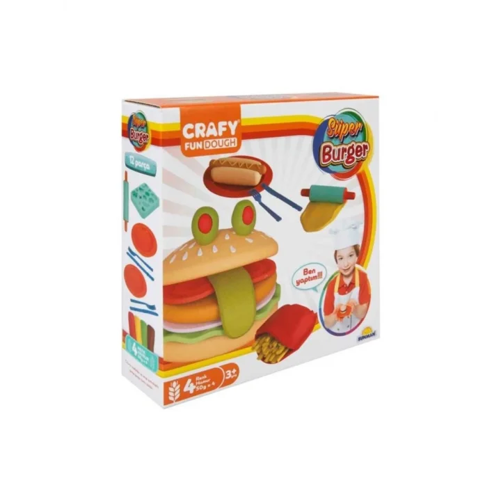 Mey İthalat® HAMUR SETİ KÇK SÜPER BURGER FAST FOOD 4X50
