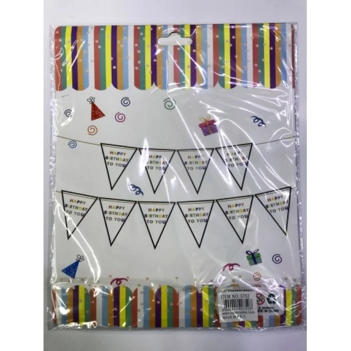 Mey İthalat® Happy Birthday To You Flama Bayrak Süsü