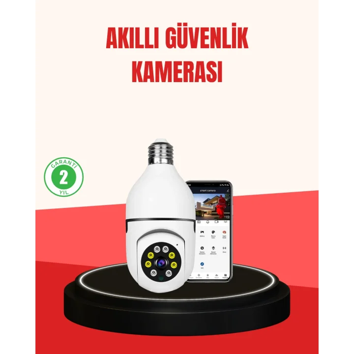 Mey İthalat® Hareket Algılamalı Kablosuz Akıllı Ev Güvenlik Kamerası