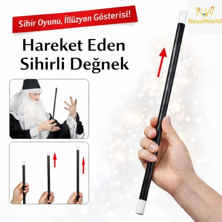 Mey İthalat® Hareket Eden Sihirli Değnek Çubuk 24 cm