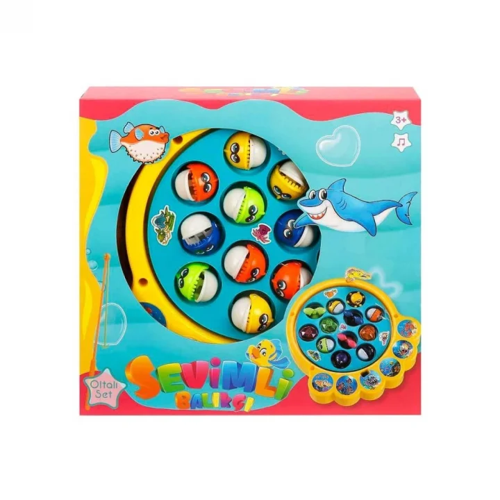 Mey İthalat®  Hareketli ve Sesli Balık Tutma Oyun Seti