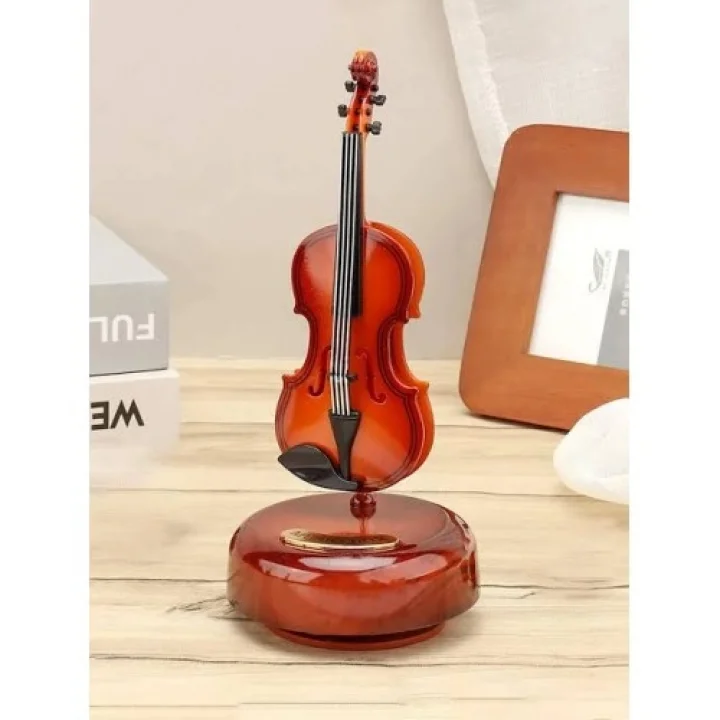 Mey İthalat® Hareketli Violin Müzik Kutusu