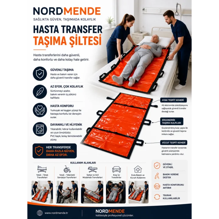 Mey İthalat® Hasta Transfer Taşıma Şiltesi