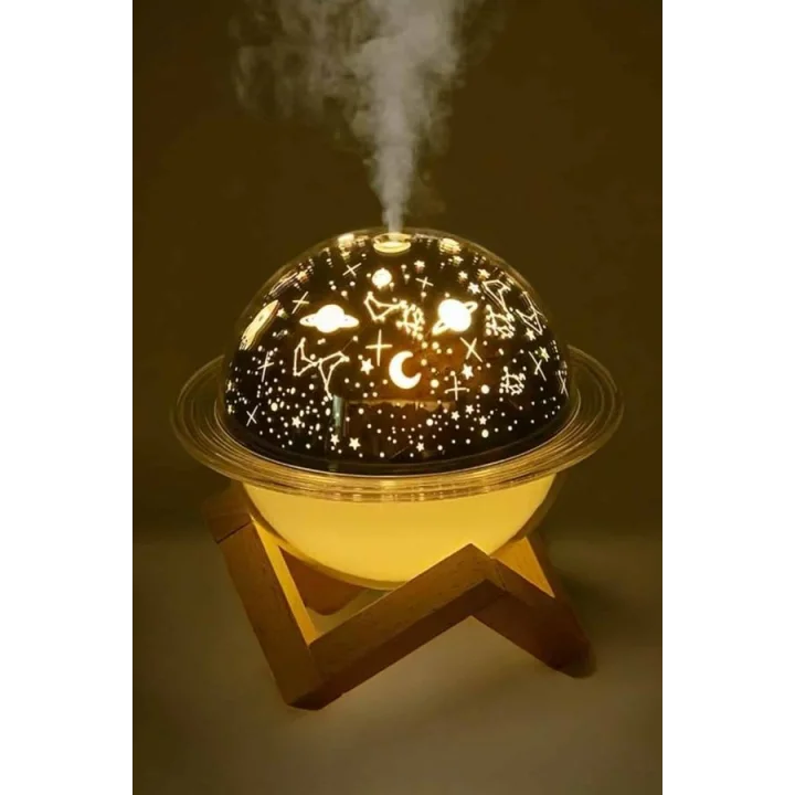 Mey İthalat® Hava Nemlendirici Masa ve Gece Lambası USB Projeksiyon Aromaterapi