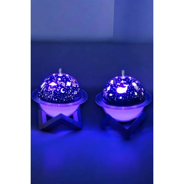 Mey İthalat® Hava Nemlendirici Projeksiyon Görünümlü USB Bağlantılı Aromaterapi